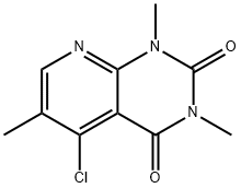 5-chloro-1,3,6-trimethylpyrido[2,3-d]pyrimidine-2,4(1H,3H)-dione Struktur