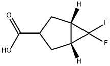 CIS-6,6-DIFLUOROBICYCLO[3.1.0]HEXANE-3-CARBOXYLIC ACID Struktur