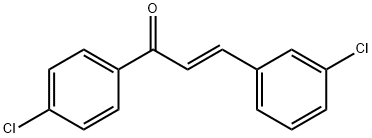 (2E)-3-(3-chlorophenyl)-1-(4-chlorophenyl)prop-2-en-1-one Struktur