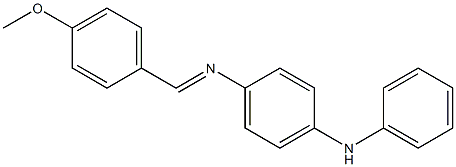 N-(4-methoxybenzylidene)-N'-phenyl-1,4-benzenediamine Struktur