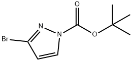 TERT-BUTYL 3-BROMO-1H-PYRAZOLO(3,4-D)PYRIMIDINE-1-CARBOXYLATE Struktur