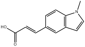 (2E)-3-(1-methyl-1H-indol-5-yl)acrylic acid Struktur