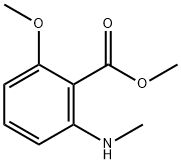 2-Methoxy-6-methylamino-benzoic acid methyl ester Struktur