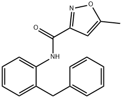 3-Isoxazolecarboxamide,5-methyl-N-[2-(phenylmethyl)phenyl]- Struktur