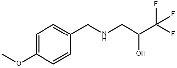 1,1,1-trifluoro-3-{[(4-methoxyphenyl)methyl]amino}propan-2-ol Struktur