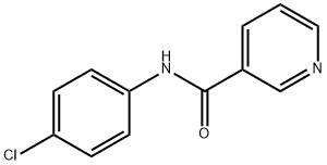 3-Pyridinecarboxamide,N-(4-chlorophenyl)- Struktur