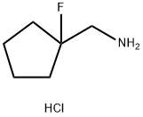 (1-Fluorocyclopentyl)methanamine hydrochloride Struktur