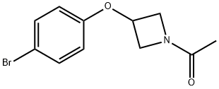 1-[3-(4-BROMOPHENOXY)AZETIDIN-1-YL]ETHANONE Struktur