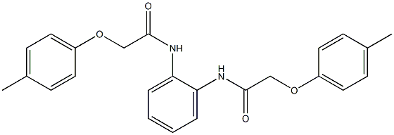 N,N'-1,2-phenylenebis[2-(4-methylphenoxy)acetamide] Struktur