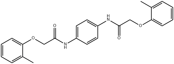 N,N'-1,4-phenylenebis[2-(2-methylphenoxy)acetamide] Struktur