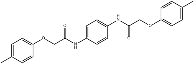 N,N'-1,4-phenylenebis[2-(4-methylphenoxy)acetamide] Struktur