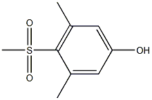 Phenol,3,5-dimethyl-4-(methylsulfonyl)- Struktur