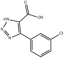 4-(3-chlorophenyl)-1H-1,2,3-triazole-5-carboxylic acid Struktur