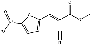 methyl 2-cyano-3-(5-nitro-2-thienyl)acrylate Struktur