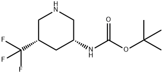 tert-butyl N-[(3R,5S)-5-(trifluoromethyl)piperidin-3-yl]carbamate