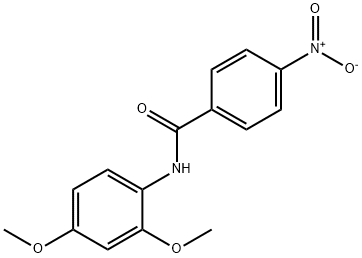 N-(2,4-Dimethoxyphenyl)-4-nitrobenzamide Struktur