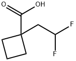 1-(2,2-DIFLUOROETHYL)CYCLOBUTANE-1-CARBOXYLIC ACID Struktur