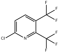 6-CHLORO-2,3-BIS(TRIFLUOROMETHYL)PYRIDINE Struktur