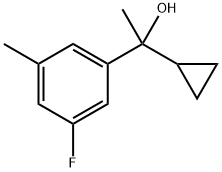 1-CYCLOPROPYL-1-(3-FLUORO-5-METHYLPHENYL)ETHANOL Struktur