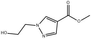 1-(2-Hydroxy-ethyl)-1H-pyrazole-4-carboxylic acid methyl ester Struktur