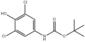 (3,5-Dichloro-4-hydroxy-phenyl)-carbamic acid tert-butyl ester Struktur