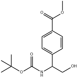 METHYL 4-(1-([(TERT-BUTOXY)CARBONYL]AMINO)-2-HYDROXYETHYL)BENZOATE Struktur