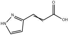 2-Propenoic acid, 3-(1H-pyrazol-3-yl)- Struktur