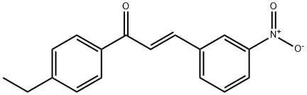 (2E)-1-(4-ethylphenyl)-3-(3-nitrophenyl)prop-2-en-1-one Struktur