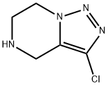 3-chloro-4,5,6,7-tetrahydro-[1,2,3]triazolo[1,5-a]pyrazine Struktur