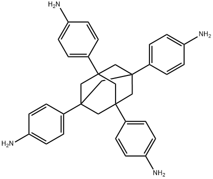 1,3,5,7-tetrakis(4-aminophenyl)adamantane Struktur