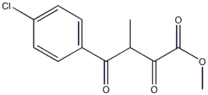 methyl 4-(4-chlorophenyl)-3-methyl-2,4-dioxobutanoate Struktur