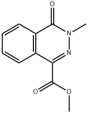 3-Methyl-4-oxo-3,4-dihydro-phthalazine-1-carboxylic acid methyl ester Struktur