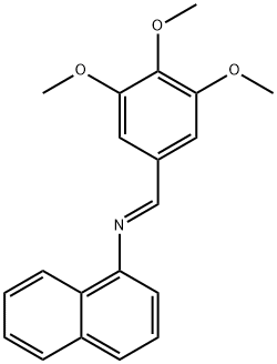 N-(3,4,5-trimethoxybenzylidene)-1-naphthalenamine Struktur