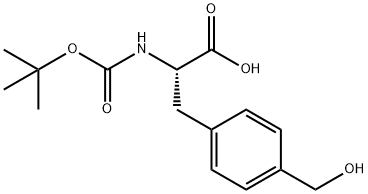 Boc-L-4-hydroxymethyl-Phenylalanine Struktur