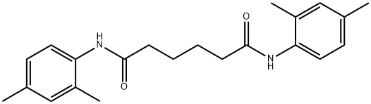 N,N'-bis(2,4-dimethylphenyl)hexanediamide Struktur