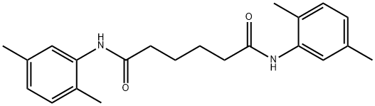 N,N'-bis(2,5-dimethylphenyl)hexanediamide Struktur