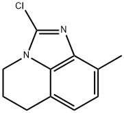 2-CHLORO-9-METHYL-5,6-DIHYDRO-4H-IMIDAZO[4,5,1-IJ]QUINOLINE Struktur