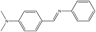 Benzenamine, N,N-dimethyl-4-[(E)-(phenylimino)methyl]- Struktur