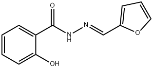 N-[(E)-furan-2-ylmethylideneamino]-2-hydroxybenzamide Struktur