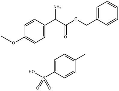 RS-4-methoxyphenylglycine phenylmethyl ester p-Toluenesulphonic acid Struktur