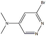 6-bromo-N,N-dimethylpyridazin-4-amine Struktur