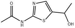 N-[5-(1-hydroxyethyl)-1,3-thiazol-2-yl]acetamide Struktur