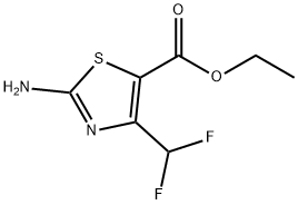 ethyl 2-amino-4-(difluoromethyl)-1,3-thiazole-5-carboxylate Struktur