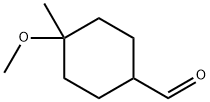 4-METHOXY-4-METHYLCYCLOHEXANE-1-CARBALDEHYDE Struktur