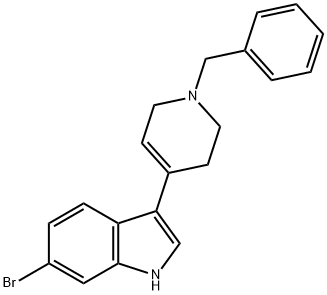 3-(1-Benzyl-1,2,3,6-tetrahydro-4-pyridyl)-6-bromoindole, 97% Struktur