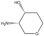 (3S,4R)-3-aminotetrahydro-2H-pyran-4-ol Struktur