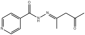 N'-(1-methyl-3-oxobutylidene)isonicotinohydrazide Struktur