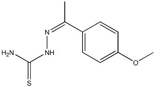 [1-(4-methoxyphenyl)ethylideneamino]thiourea Struktur