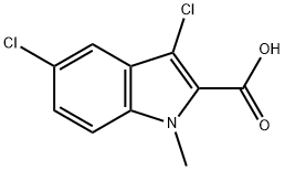 3,5-Dichloro-1-methyl-1H-indole-2-carboxylic acid Struktur