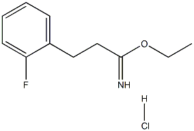 ethyl 2-(2-fluorophenyl)ethanecarboximidate hydrochloride Struktur